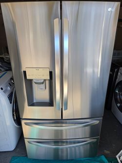 (Like New) LG ThinQ French Door Stainless Steel Refrigerator With Warranty
