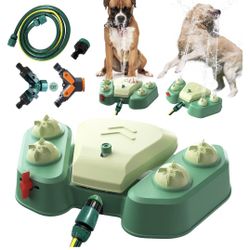 KADTC Water Sprinkler Toy for Dogs, Paw Pressure Activated Toy, Outdoor Splash Pad, Puppy Water Dispenser, Includes Hose and Connector for All Breeds