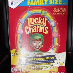 Pokémon Lucky Charms Cereal Box (Pokémon Pack Inside) $10 Firm 
