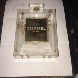 Rare Chanel Plexiglass Clutch Collected Item