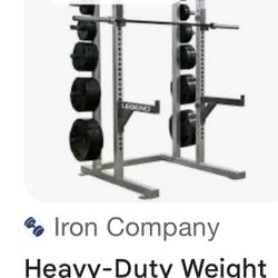 Heavy Duty Squat Rack With Barbells 