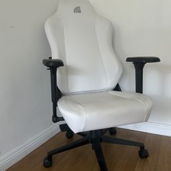Inland NINJA Gaming Chair with Adjustable Lumbar - White