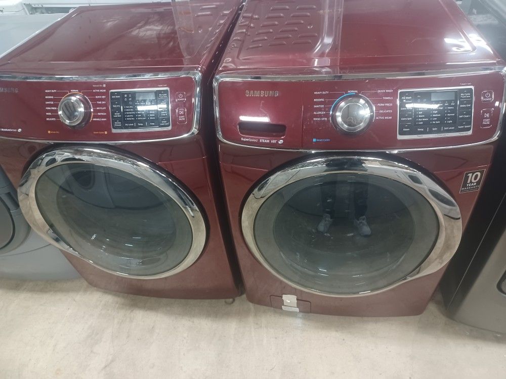 Samsung washer and dryer set steamer works.Good I fix.
Washers and dryers half price