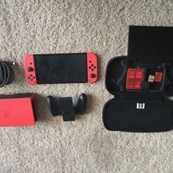 Red Mario Edition Nintendo Switch And Games