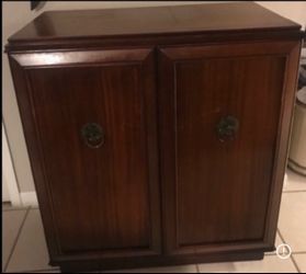 Vintage Magnavox Record Player Table  39 and 3/4" tall, 35 1/2" wide, 19 and three-quarter" in depth