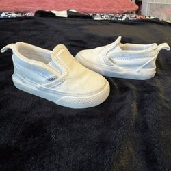 Toddler White Vans