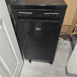 Black & Decker Portable Dishwasher On Wheels With Extended Hose
