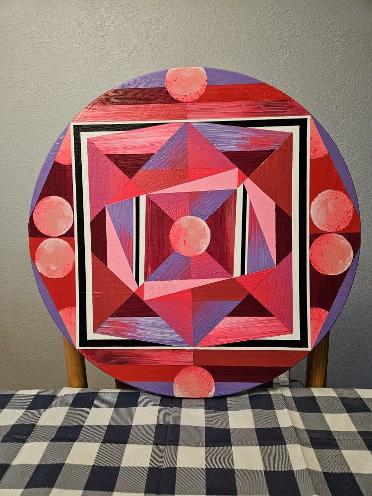 Art born quilts Design On Wood . Hand painted