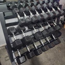 Hex Dumbbell Set 10-60lb