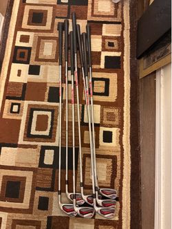 High-performance Nike VR_S Covert iron set with True Temper Dynalite 105 steel shafts. This set has a regular flex and includes seven clubs. The silve