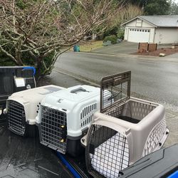 Small Dog Cat Rabbit Bunny Kennel Crate Carrier Like New 24" L by 14” W by 14” H $25 Each