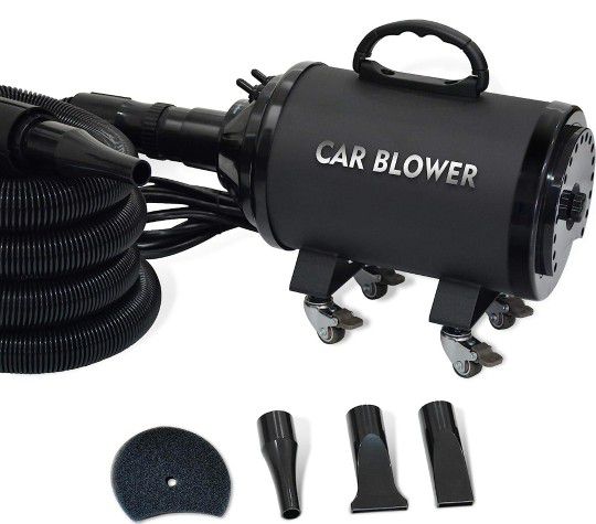 Powerful Motorcycle & Car Dryer with 14 Foot Flexible Hose