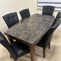 Dining table with 6 chairs
