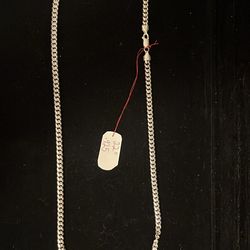.925 Sterling Silver Necklace 22inch