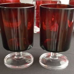 Small Red Candle Holders