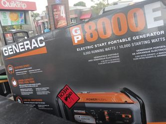 Generac GP8000E Portable Generator Electric Start