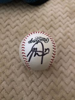 Mike trout autographed ball