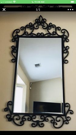 Beautiful big bronze mirror