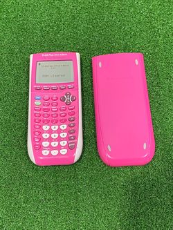 Texas Instruments Pink TI-84 Plus Silver Edition Graphing Calculator with Cover