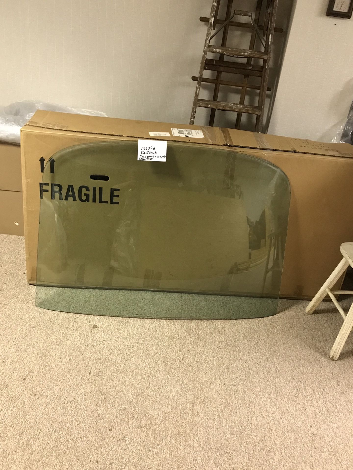 1965-66 Mustang fastback original rear glass