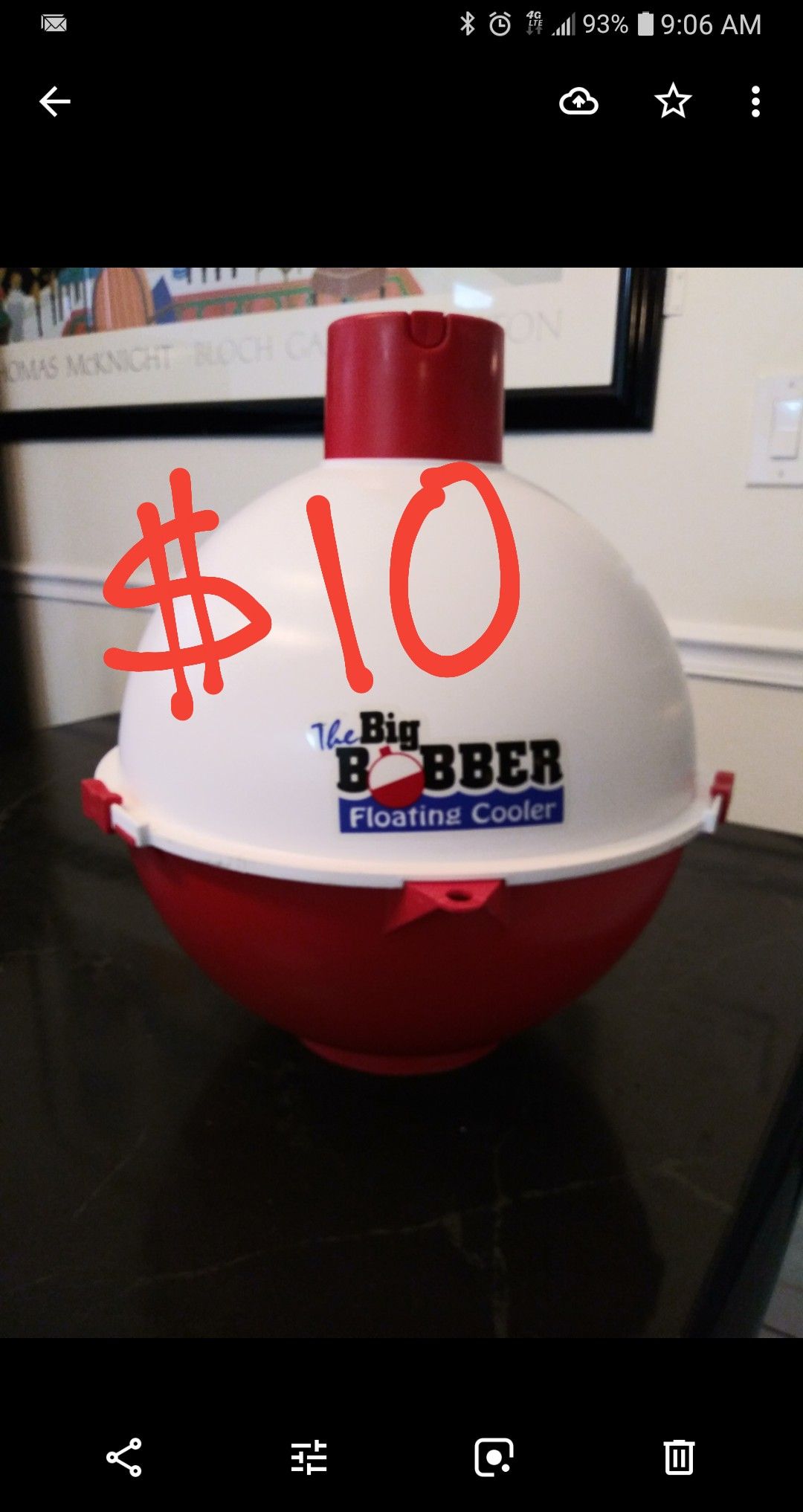 Super cool over size Giant fishing bobber shaped big bobber floating cooler! Cold Storage drinks for pool or Beach swimming!
