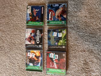 PlayStation 1 Games Lot - Ace Combat, Street Fighter, Driver, Syphon Filter