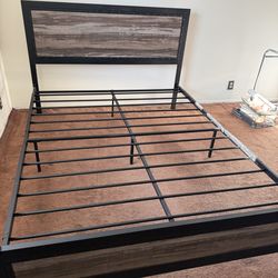 Black Metal Bed Frame - Full Size