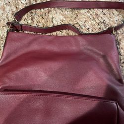 Burgundy Shoulder Bag