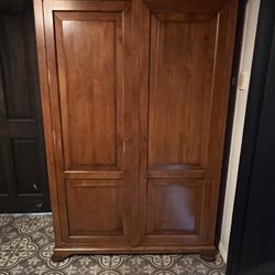 Wooden Armoire / Wardrobe Closet / Gentleman’s Closet 