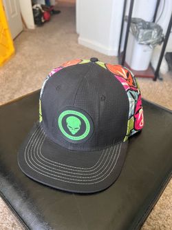 Grassroots California x Mothership Cannabis Snapback Hat Alien Glow In Dark