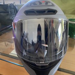 KYT TT-COURSE helmet matte Grey Size Small 