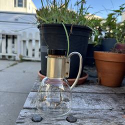 Rare Vintage Modern PYREX Wieco Atomic Star Glass Coffee Carafe Pitcher