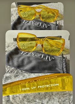 Yellow translucent sunglasses
