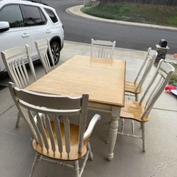 Rustic Country Farm House Kitchen Dining Room Table
