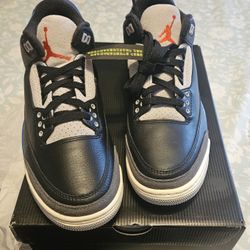 jordan 3  retro og rare air size 7.5 men
