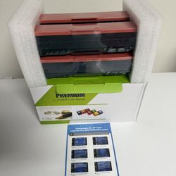 206A Toner Cartridges 4 Pack M283cdw Set Compatible Replacement for HP 206A 206X Color Laserjet Pro MFP M283fdw M255dw M283 M255