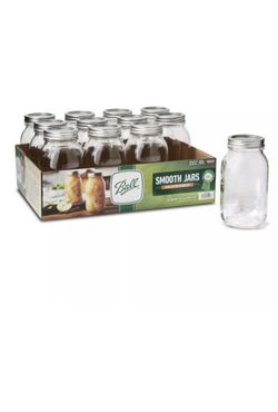 Ball mason jar 32 oz set of 12 regular mouth