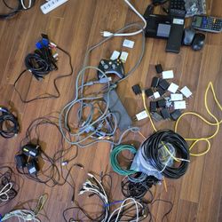 Huge Cable Tech Bundle Lot USB HDMI Ethernet Xbox Docks and More