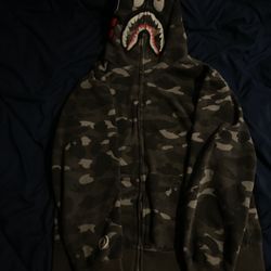 BAPE Color Camo Shark Full Zip Hoodie 'Black'
