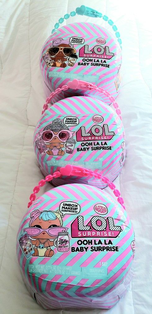 LOL Surprise Ooh La La Baby Lil DJ, Kitty Queen, Bon Bon NEW! $100