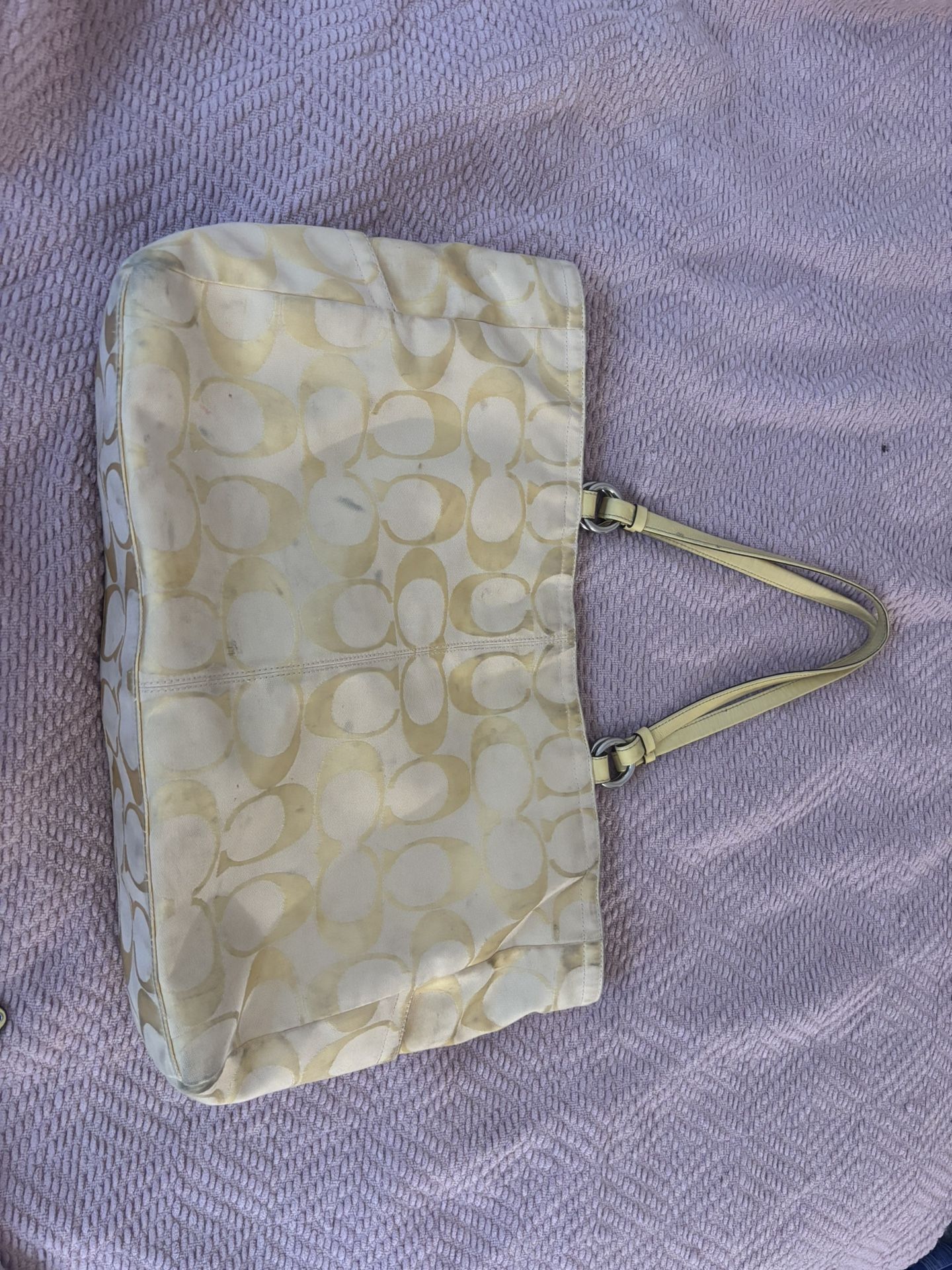 Yellow Y2K Coach Bag