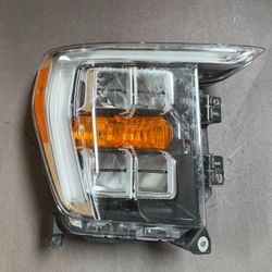 RH LED Headlight Assembly F150 2021-2023 Ford F150 XLT Projector Electroplated Passenger Side 