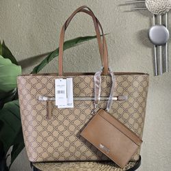 Nine West Extra Large Tote Bag Verni Mocha
