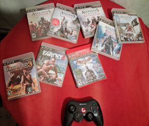 Playstation 3 (PS3) Games & Controller Bundle