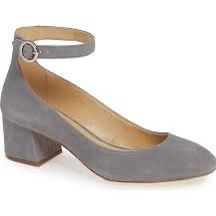 NWB Michael Kors Grey Suede Mid Pump Shoes Women's Size 7 M 