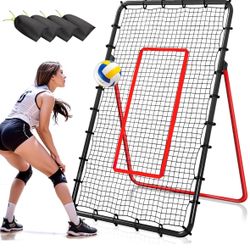 Orealla Volleyball Rebounder Net 5 Angles Adjustable 