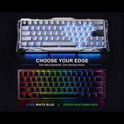 2 Keyboards Gravastar V60 Pro Mercury And Razor Huntsman Mini 