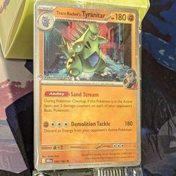 Team Rocket's Tyranitar 096/182 DRI Pokémon Center Exclusive Sealed Promo