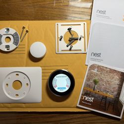 Nest 3rd gen Learning Thermostat and Remote Sensorbrushed Stainless steel 