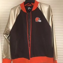 Cleveland Browns Stylish Jacket Women's Size Large New 